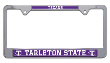 Tarleton State Texans Chrome License Plate Frame