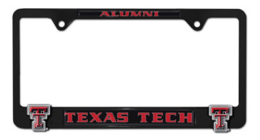 Texas Tech Alumni Black 3D License Plate Frame