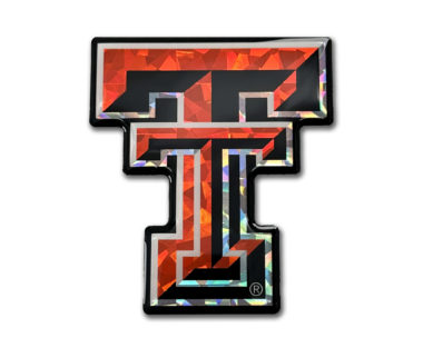 Texas Tech Red 3D Reflective Decal