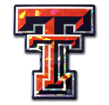 Texas Tech Red 3D Reflective Decal image