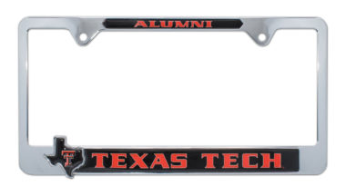 Texas Tech Alumni Texas 3D License Plate Frame image