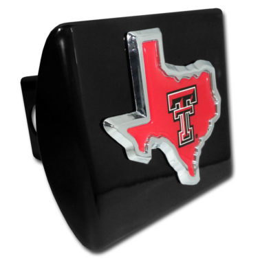 Texas Tech State Shape Black Hitch Cover image