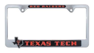 Texas Tech Red Raiders Texas 3D License Plate Frame image