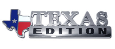 Texas Edition Chrome Emblem