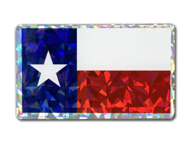 Texas Flag 3D Reflective Decal