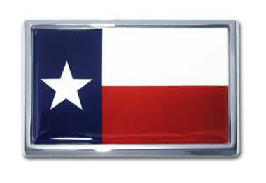 Small Texas Flag Chrome Emblem image
