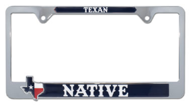 Texas Native License Plate Frame image