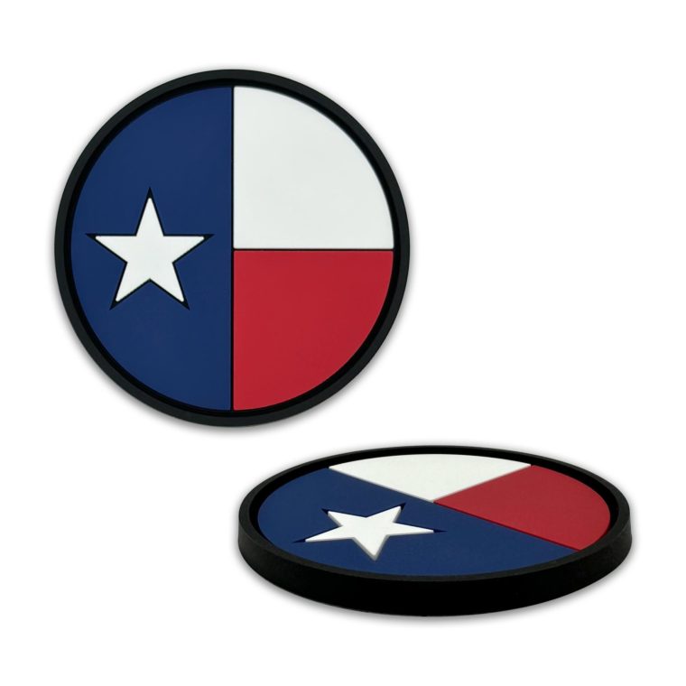 Texas Flag Silicone Car Coasters image