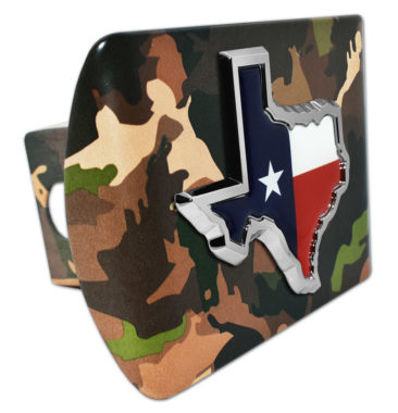 State of Texas Woodland Camo Hitch Cover