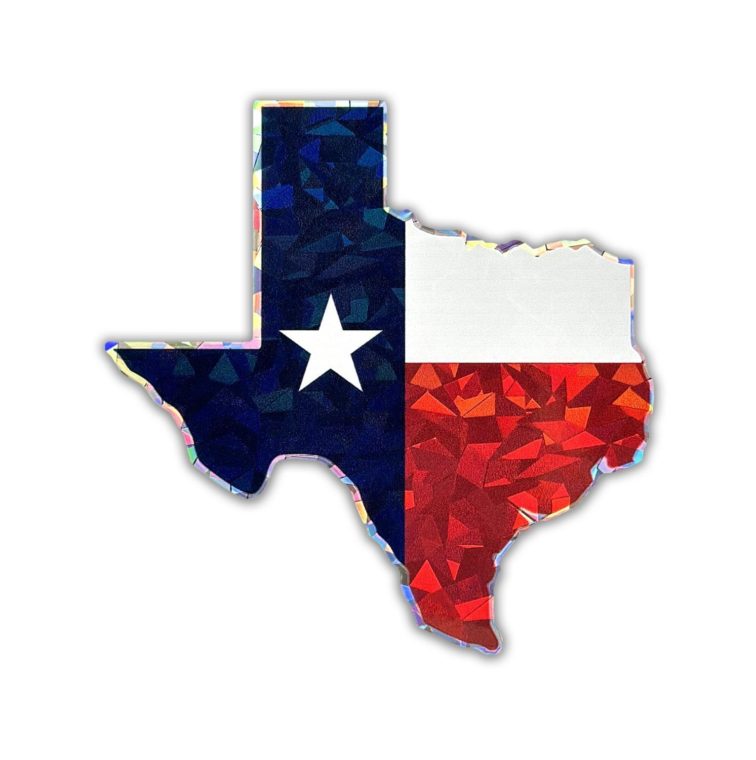 State of Texas Flag Reflective Decal