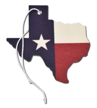 Leather Texas Flag Air Freshener 2 Pack image