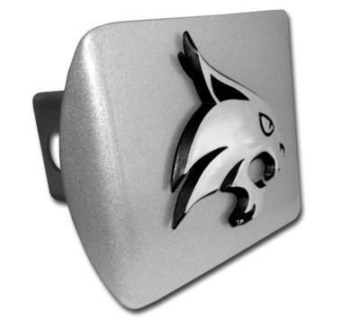 Texas State University Bobcat Brushed Hitch Cover