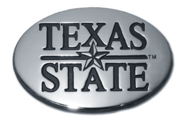 Texas State University Chrome Emblem