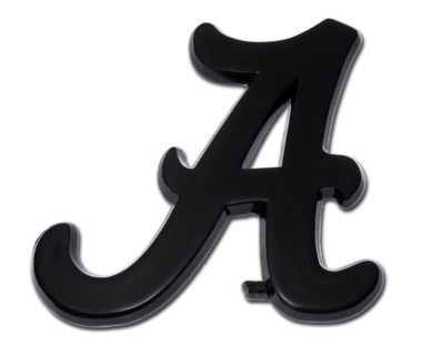Alabama A Black Powder-Coated Emblem image