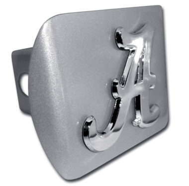 Alabama A on Brushed Hitch Cover