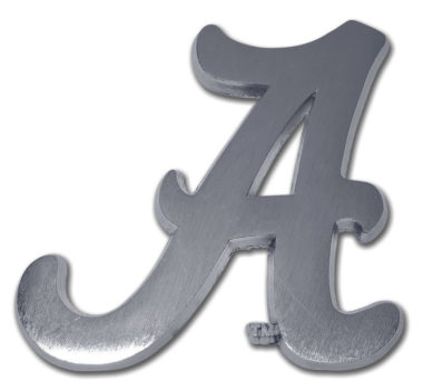 Alabama A Matte Chrome Emblem image