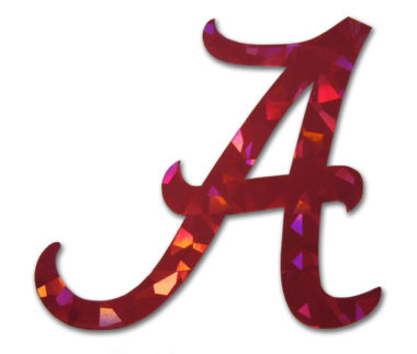 Alabama A Red Reflective Decal image