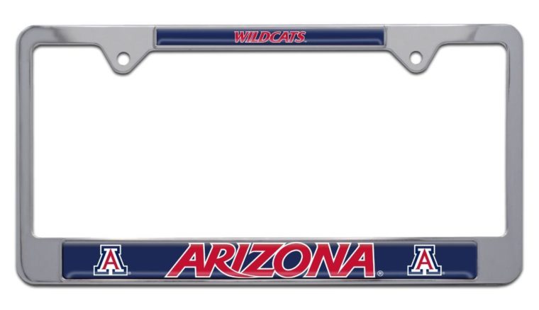 Arizona Wildcats Chrome License Plate Frame