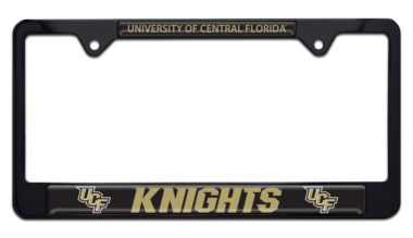 UCF Knights Black License Plate Frame image