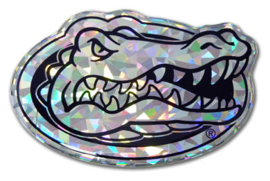 University of Florida Silver 3D Reflective Decal image