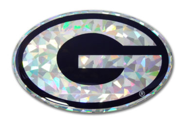 Georgia Silver 3D Reflective Decal image
