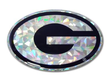 Georgia Silver 3D Reflective Decal