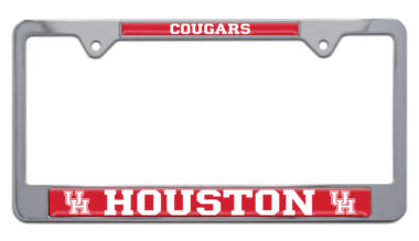 University of Houston Cougars Chrome License Plate Frame image