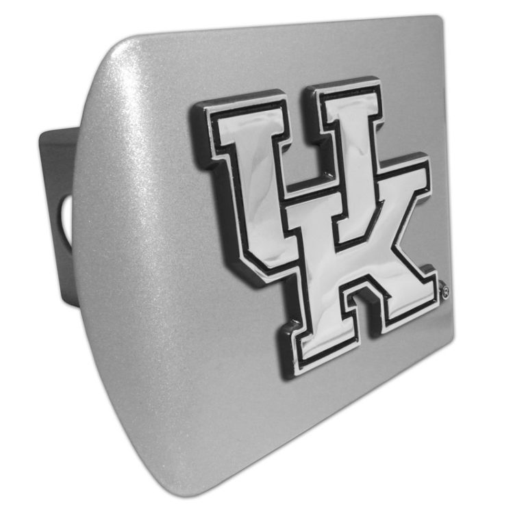FANMATS Targa Frontale In Acciaio Inox Kentucky Wildcats | Emblema 3D | Licenza Ufficiale