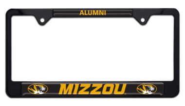 Mizzou Alumni Black License Plate Frame