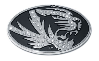 University of Missouri Tiger Crystal Chrome Emblem