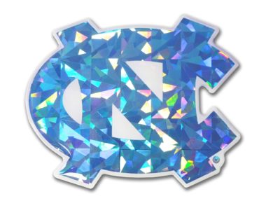 University of North Carolina Blue 3D Reflective Decal