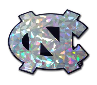 University of North Carolina Silver 3D Reflective Decal