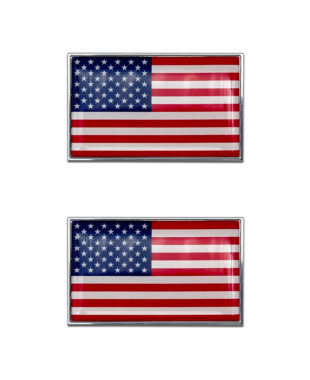 American Flag Chrome Emblem Minis image