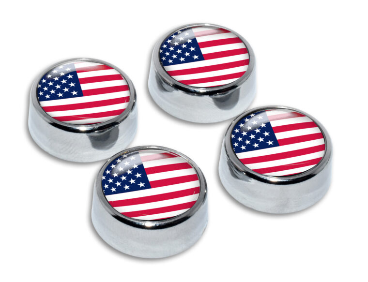 USA License Plate Frame Screw Caps image