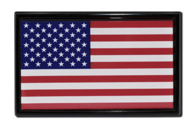 USA Flag Black Emblem