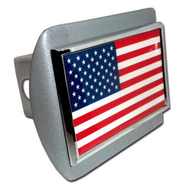 American Flag Brushed Hitch Cover image
