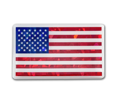 American Flag 3D Reflective Decal