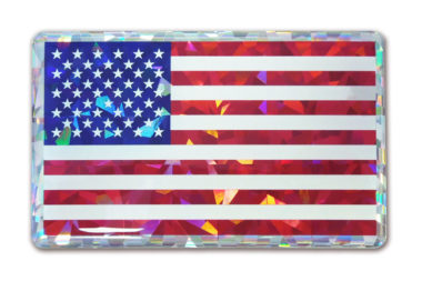American Flag 3D Reflective Decal