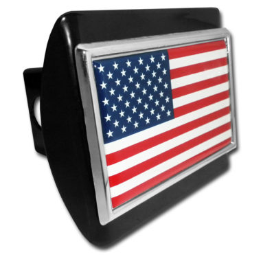 American Flag Black Hitch Cover image