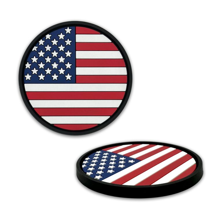 USA Flag Silicone Car Coasters image