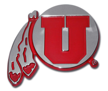 Utah Red Feathers Chrome Emblem