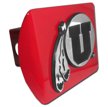 Utah Feathers Red Hitch Cover