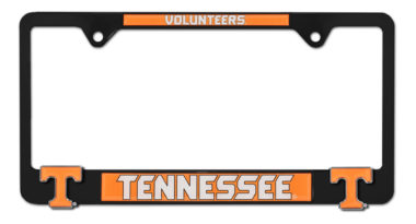 Tennessee Volunteers Black 3D License Plate Frame