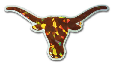 University of Texas Longhorn Orange 3D Reflective Decal
