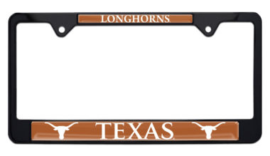 University of Texas Longhorn Black License Plate Frame image