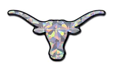 University of Texas Longhorn Silver 3D Reflective Decal