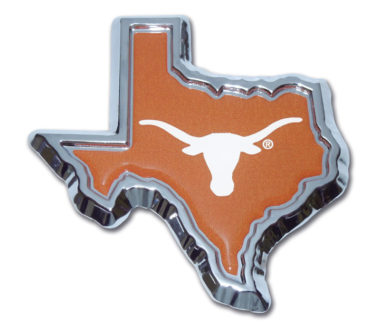 University of Texas State Shape Color Chrome Emblem image