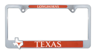 University of Texas Longhorns Texas 3D License Plate Frame