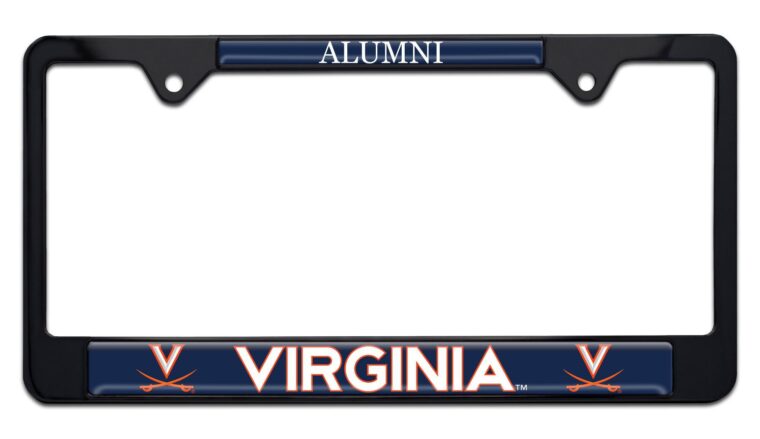 Virginia Alumni Chrome License Plate Frame