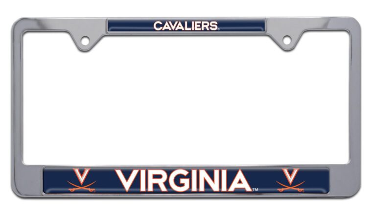 Virginia Cavaliers Chrome License Plate Frame